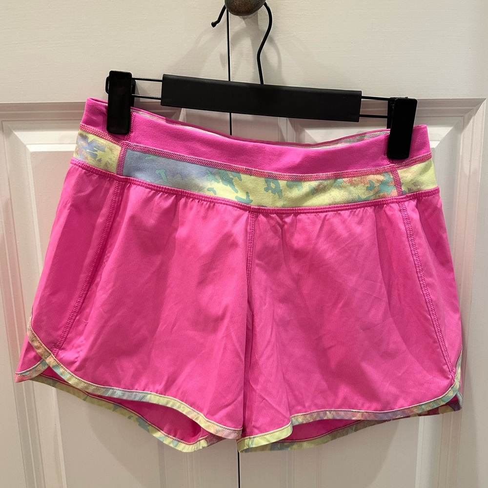 Pink multicolor, Aviva girls, athletic shorts size 14